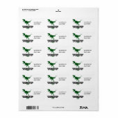 Étiquette Journée de sensibilisation Velociraptor 2011 (Feuille entière)