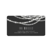 Étiquette Joy & Bright Christmas Sparklight Adresse (Devant)