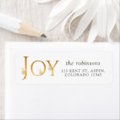 Étiquette Joy Noël (En situation)