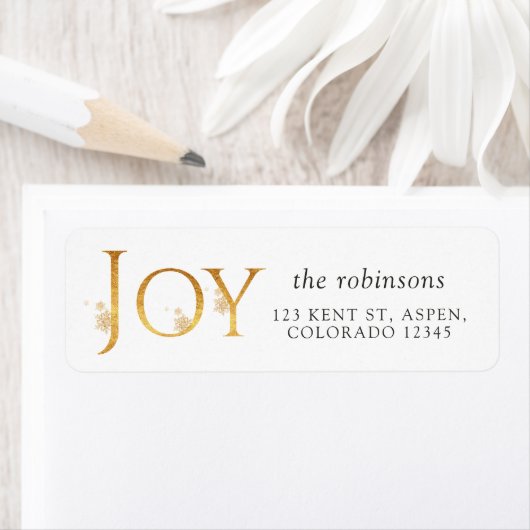 Étiquette Joy Noël (En situation)