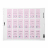 Étiquette Joyeuse Gnomie de Pâques Jonglant oeufs de Pâques  (Feuille entière)