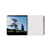 Étiquette Joyeuse soirée solstice (Devant)