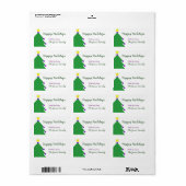 Étiquette Joyeuses fêtes (Feuille entière)