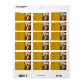 Étiquette Joyeuses fêtes_ (Feuille entière)