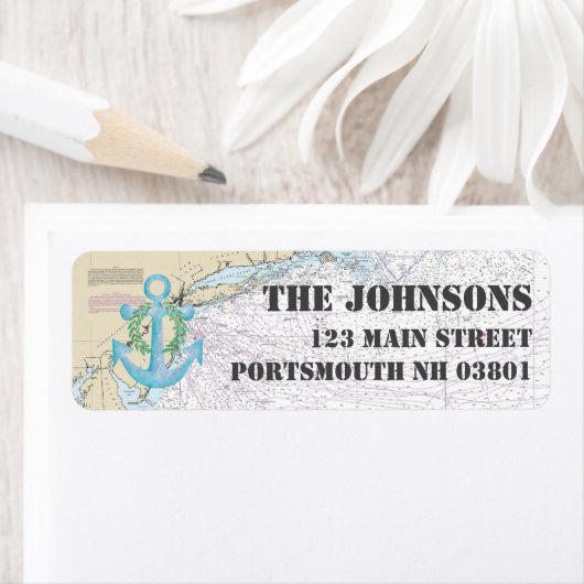 Étiquette Joyeuses fêtes nautiques du New Hampshire (En situation)