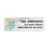 Étiquette Joyeuses fêtes nautiques du New Hampshire (Devant)