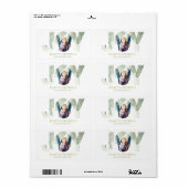 Étiquette Joyeuses Fêtes (VERT) (Feuille entière)