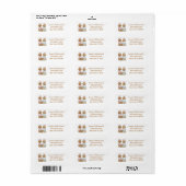 Étiquette Joyeuses Pâques Chiens Goldendoodle (Feuille entière)