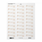 Étiquette Joyeuses vacances (Feuille entière)