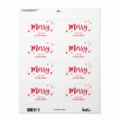 Étiquette Joyeux (Feuille entière)