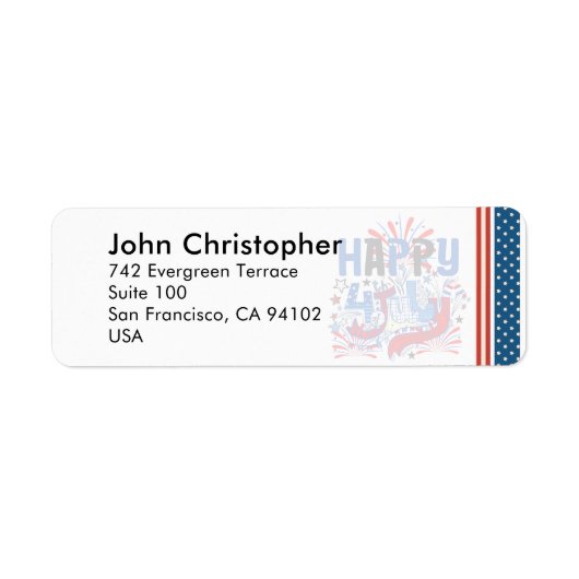 Étiquette Joyeux 14 Juillet-63261 (Devant)