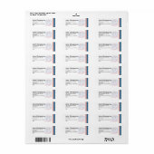 Étiquette Joyeux 14 Juillet-63261 (Feuille entière)