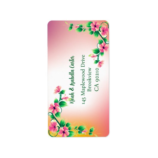 Étiquette Joyeux 25e anniversaire (Devant)