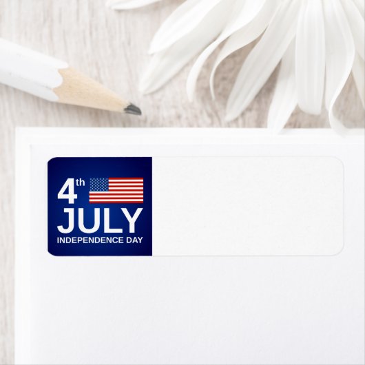 Étiquette Joyeux 4 juillet (En situation)