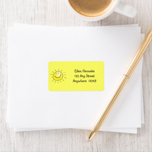 Étiquette Joyeux anniversaire, soleil ! (En situation)