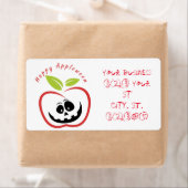 Étiquette Joyeux Appleween Jack O'lantern Thunder_Cove (En situation)