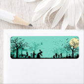 Étiquette Joyeux arrière - plan d'halloween (En situation)