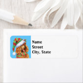 Étiquette Joyeux caniche Howlidays (En situation)