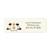 Étiquette Joyeux Chiens du Labrador Retriever (Devant)