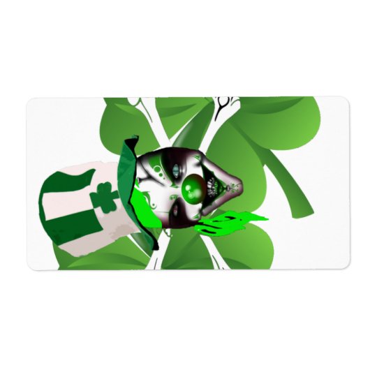Étiquette Joyeux clown de St Patrick (Devant)