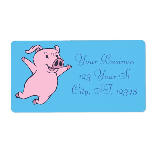 Étiquette Joyeux Cochon rose Sauter Thunder_Cove (Devant)