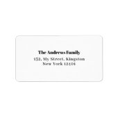 Étiquette Joyeux et brillant 3 Photo de famille Collage Noël (Devant)