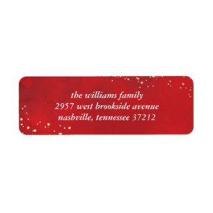 Étiquette Joyeux Faux Foil Noël