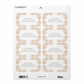 Étiquette Joyeux Feuilles (Feuille entière)