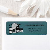 Étiquette Joyeux Halloween (En situation)