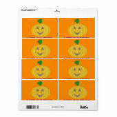 Étiquette Joyeux Halloween (Feuille entière)