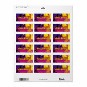 Étiquette Joyeux Halloween (Feuille entière)