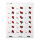 Étiquette Joyeux Halloween à vos amis (Feuille entière)