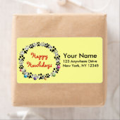 Étiquette Joyeux Howlidays (En situation)