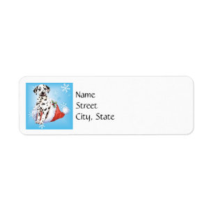 Étiquette Joyeux Howlidays Dalmatien