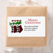 Étiquette Joyeux Joyeux Bas de Noël (En situation)