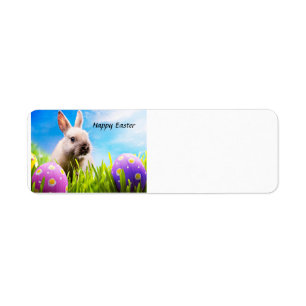 Étiquette Joyeux Lapin de Pâques