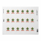 Étiquette Joyeux Noël (Feuille entière)