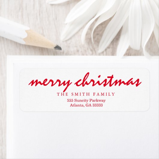 Étiquette Joyeux Noël (En situation)