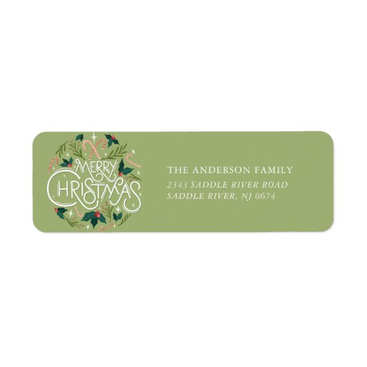 Étiquette Joyeux Noël (Devant)