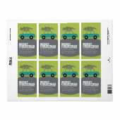 Étiquette Joyeux Noël avec nouvelle adresse résidentielle Dé (Feuille entière)