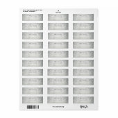 Étiquette Joyeux Noël Délicat Argent Stars gris neige (Feuille entière)