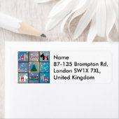 Étiquette Joyeux Noël écossais (En situation)