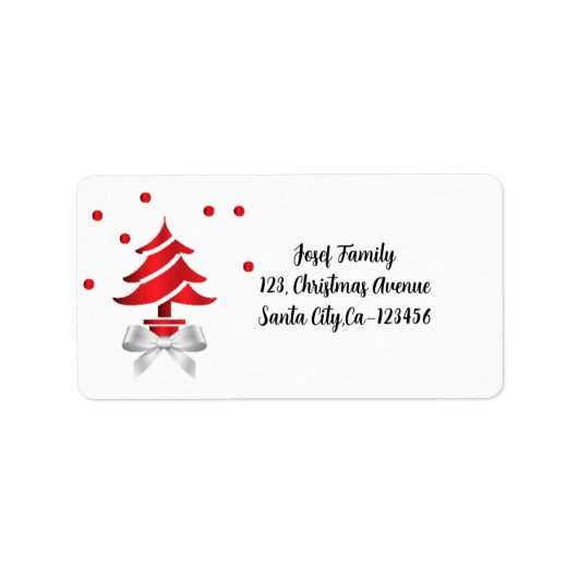 Étiquette Joyeux Noël et Bonne Année ! (Devant)