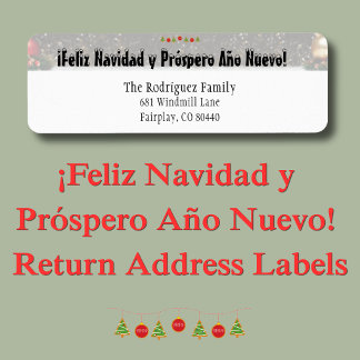 Étiquette ¡Joyeux Noël et Bonne Année ! Adresse