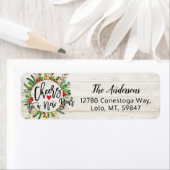 Étiquette Joyeux Noël et Joyeux Noël et Joyeux Noël (En situation)