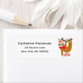 Étiquette Joyeux Noël Fêtes de fin d'année Retour personnali (En situation)