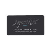 Étiquette Joyeux Noel Français Noël (Devant)