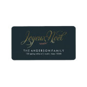 Étiquette Joyeux Noel Français Noël (Devant)