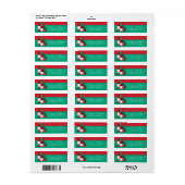 Étiquette JOYEUX NOËL | Gnomes de vacances mignons (Feuille entière)