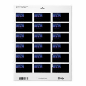 Étiquette Joyeux Noël Nativité de Jésus (Feuille entière)